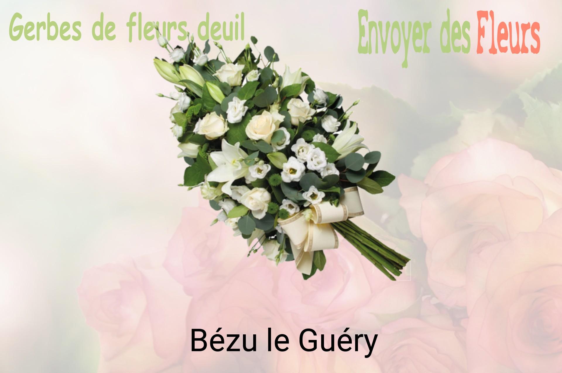 Gerbe de fleurs de deuil livrée à Bézu-le-Guéry